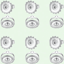 S925 Plated Screw Earring Backs, 6 Pairs, Hypoallergenic, Sterling Silver Screwbacks for Studs