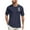 04-Navy, variant on Casual Shirts for Men Plus Size Baggy Elasticated Graphic Casual Light Crew Neck Boho Short Sleeve Soft Shirts for Men Pink Size 3XL