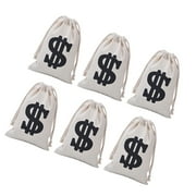 FUEENIRVA 8Pcs Beige Cloth Pirate Party present Bags Reusable Wrapping Bags for Family