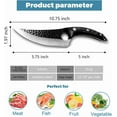 thumbnail image 2 of Viking Boning Knife Japanese Forged Handmade Kitchen Butcher Cleaver With Sheath, 2 of 6