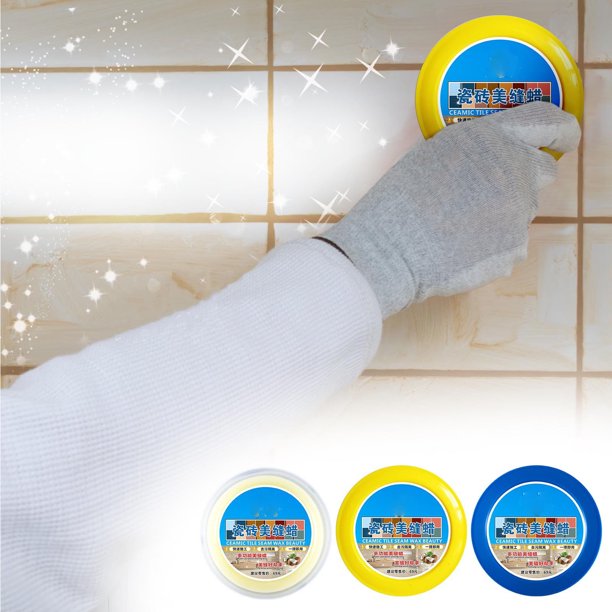 Xihbxyly Limpiador Multifuncional para Azulejos de Cerámica, Sellador de Cera Eficaz, Fácil de Quitar, Forma Duradera, Aislamiento Rápido, Apto para Azulejos, Cuero y Superficies Eléctricas, Tamaño d