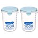 thumbnail image 2 of Cateissary Plástico Sellado Latas Cocina Caja Almacenaje Transparente Food Bote Keep Fresh Organizadores de utensilios de cocina azul L Cateissary HA0062-09B, 2 of 6