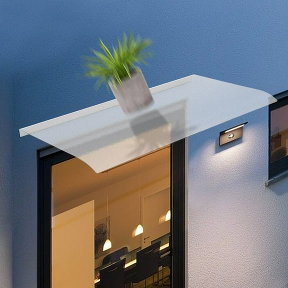 120*50cm Awning Canopy Frosted Rain Shelter Window Awning Door Canopy Awning