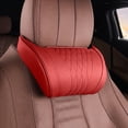 thumbnail image 5 of Car Headrest Neck Pillow, Ergonomic Cushion with Adjustable Straps Automotive Neck Support, Breathable Cloth Headrest Pillow for Cars, SUVs, Trucks, Office Chairs, 10.63 x 6.30 in, Red, 1 Pack, 5 of 7