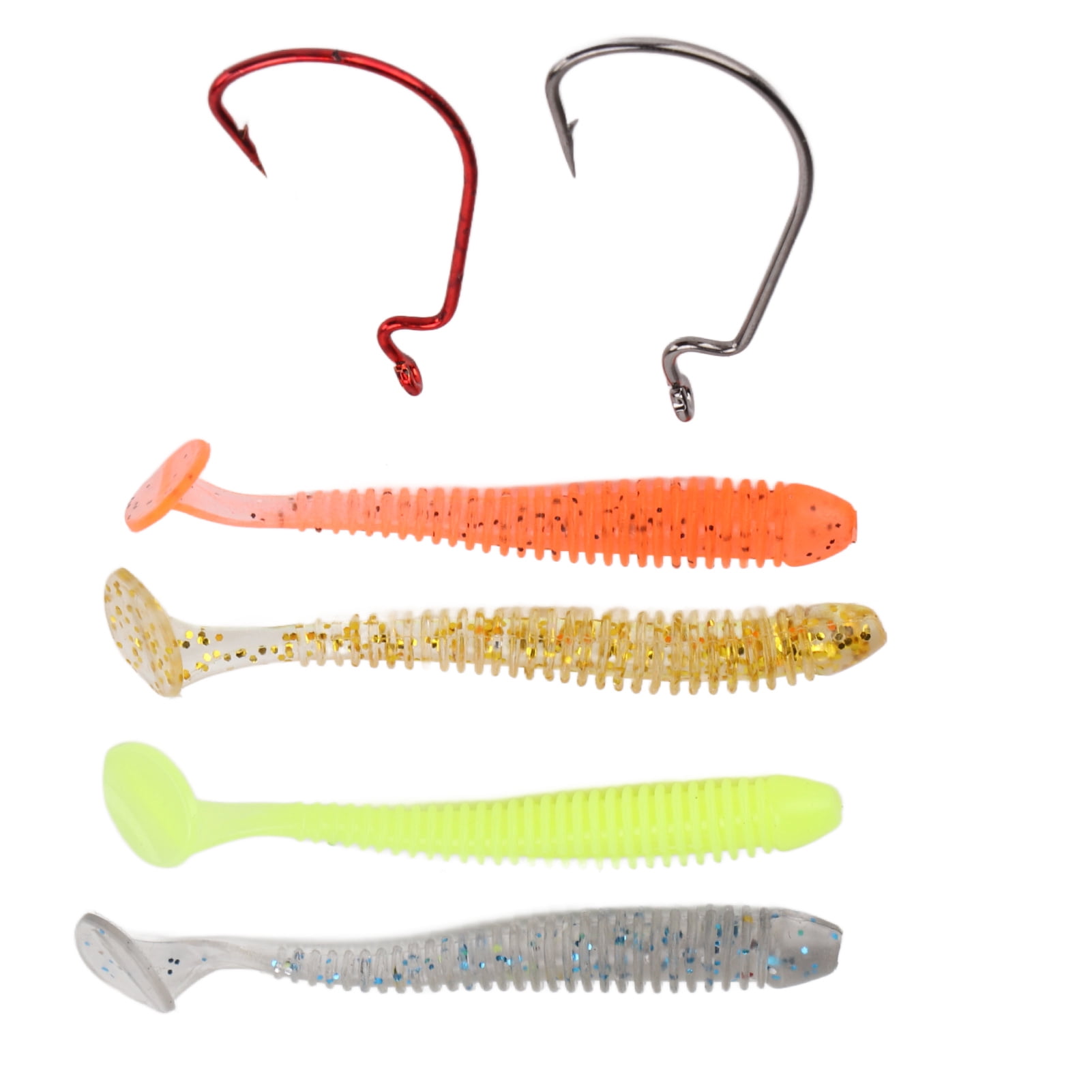 2 Leurres De Pêche Crayon à Naufrage Lent - Appât Dur Pour Mer, Brochet, Bar, Truite - Surface Réfléchissante Et Yeux 3D