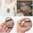 thumbnail image 5 of CTIRCHIU 2-Pack Kalimba Thumb Pianos Brown Wood Portable Musical Instruments for Beginners and Performance, 5 of 8