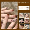 thumbnail image 6 of Fake Nails Set With Glue Long Nails French Nail Care Beauty Nail Design. Y8T1, 6 of 8