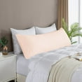 thumbnail image 3 of Body Pillow Cover, 100% Smooth Egyptian Cotton 600 TC, Luxurious, Breathable, Cooling Body Pillow Cover, Pack of 1 with Hidden Zipper Closure (Peach Solid, 20x60 Inches ), 3 of 6