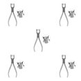 thumbnail image 3 of Redempat Convenient Eyeglasses Frame Pliers for Optician Glasses Bridge Pad Alignment YG1009 Approx. 15.5x5cm 5Set, 3 of 6