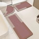 thumbnail image 1 of Juego De Alfombras De Goma Juego de 3 alfombrillas de baño de color rosa con base antideslizante de goma, superabsorbentes y de secado rápido, lavables. JASKFLY, 1 of 9