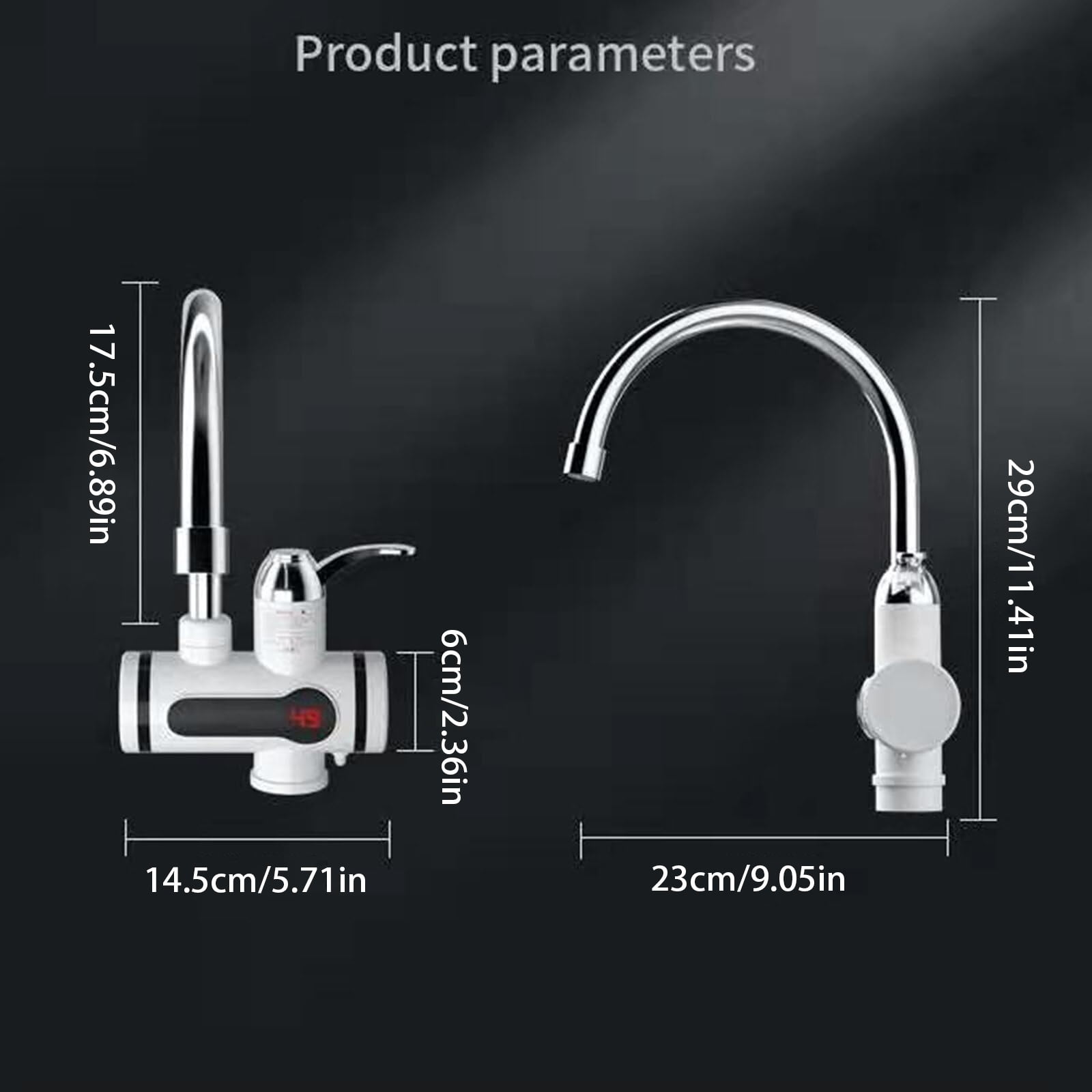 1x Electric Fast Heating Tap,110V Hot Water Heater Faucet,Instant Tankless Water Heater,Rotatable Bathroom Kitchen Heater Faucet,LED Digital Display Instant Hot Water Tap with Electric Fast Heating