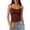 1PC RD2 Tops, variant on HAYIMI Women Spaghetti Strap Built In Bra Camisole With Lace Shelved Cups Double Layer Adjustable Straps Everyday Layering Tank Tops Summer Round Neck Solid Color Sleeveless Stylish Vests