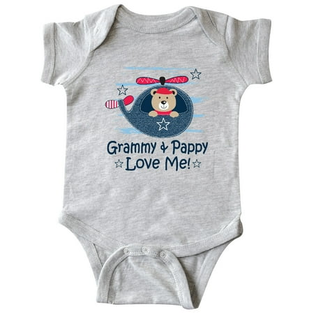 

Inktastic Grammy and Pappy Love Me Gift Baby Boy or Baby Girl Bodysuit