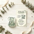 thumbnail image 7 of Emotional Support Glass Animal Gift Set, Cute Pocket Hug Desk Decor with Encouragement Card, Meaningful Animal Designs, Comfort Gift for Friends, Coworkers and Family, B, 7 of 7