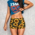 thumbnail image 5 of Seamless Workout Shorts Women - Yellow blooming sunflowers Biker Gym Running Yoga Spandex Shorts for Women, 5 of 7