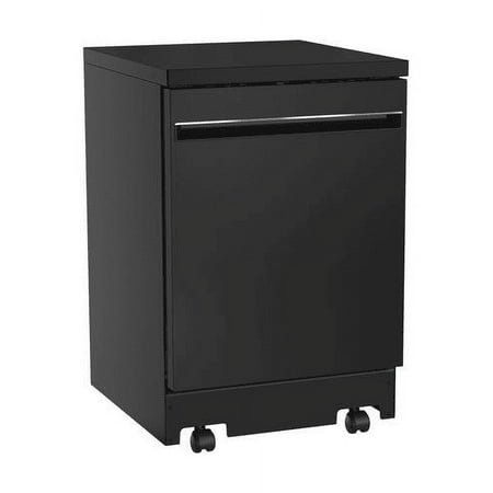 GE - 24" Portable Dishwasher - Black