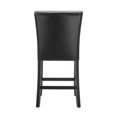 thumbnail image 4 of Steve Silver Carrara Black Faux Leather Counter Chair, 4 of 7