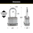 thumbnail image 4 of Candado Laminado Master Lock Magnum Acero Paquete de 4, 4 of 8