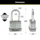 thumbnail image 4 of Candado Laminado Master Lock Magnum Acero Paquete de 4, 4 of 8