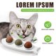 thumbnail image 4 of 2 juguetes de bolas de hierba, juguete interactivo para gatos (3 en 1-verde) ER, 4 of 5