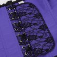 thumbnail image 4 of Grebrafan Corsets Women Gothic Lace up Bustier Top Purple XS, 4 of 5
