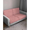 thumbnail image 3 of Vintage Peach Pink Couch Cushion Covers Stretch, Washable Sofa Seat Covers Individual Seat Cushion Sofa Slipcovers Farmhouse Retro Solid Color Linen Texture Couch Cover Furniture Protector M-1PCS, 3 of 7