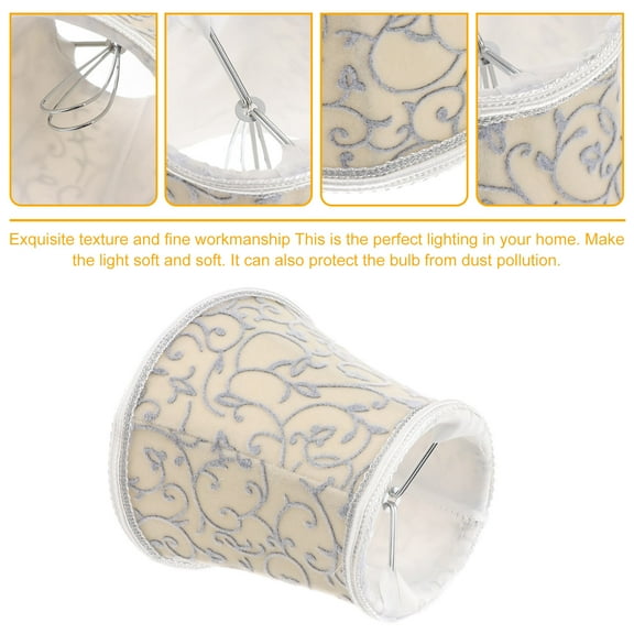 Hytrove Home Cloth Lamp Cover European Style Lamp Shade Velvet 1Pcs Bedroom Use