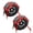 Red, variant on Mega Cargo Control Tow Dolly Basket Strap Kit with Heavy Duty Snap Hooks– 2 Pack Over-Wheel Vehicle Transport Nets (Green) Fits Tires 15" - 19"