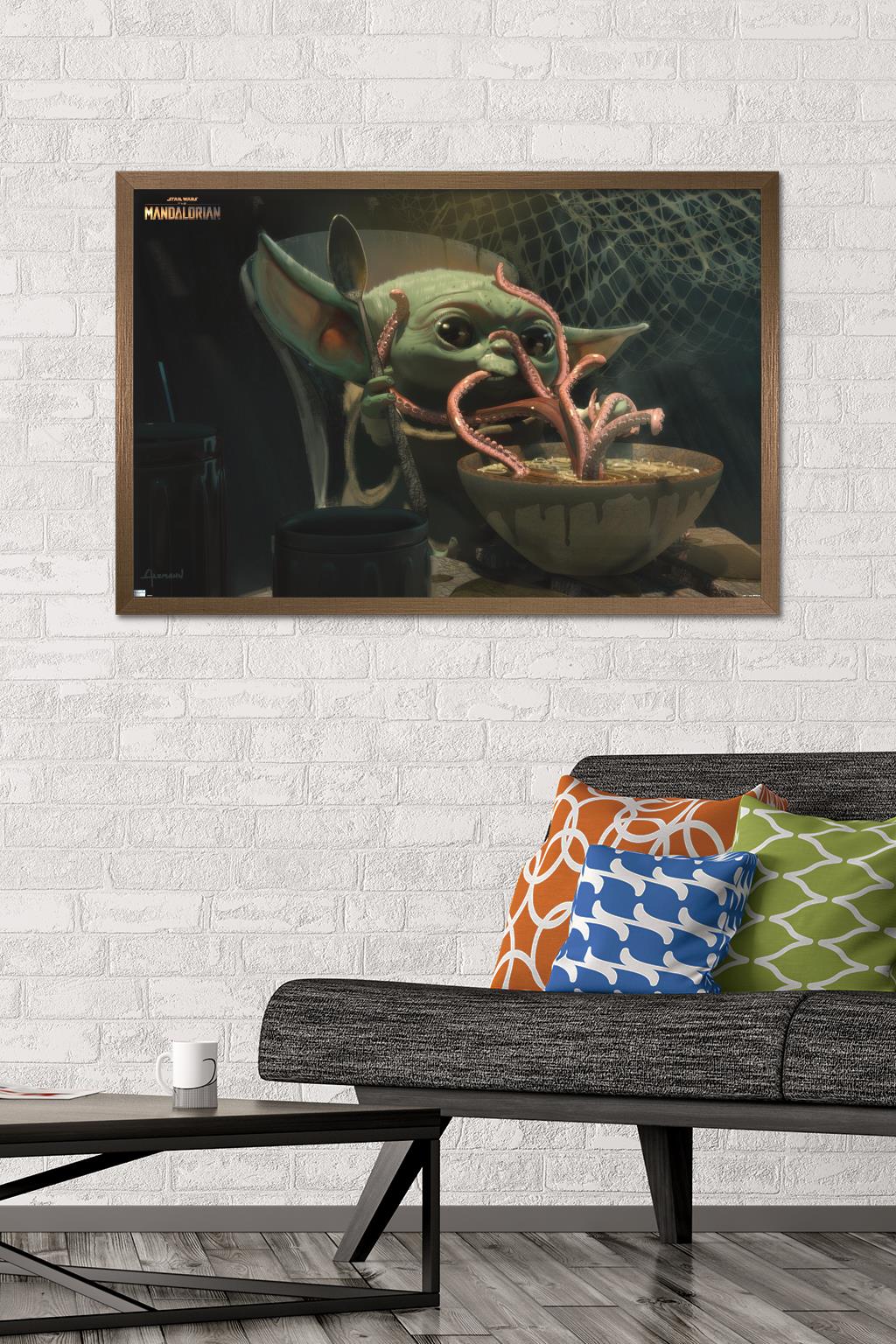Star Wars: The Mandalorian Season 2 - Tentacles Wall Poster, 22.375" x 34", Framed