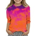 thumbnail image 2 of Bnwani Long Sleeve Toddler Shirts Boys Crew Neck Casual Printed Tops 7-8 Years, 2 of 5