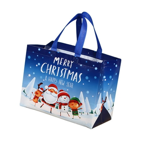 

WIQUOKETT Fall Decor Christmas Tote Bags with Handles BagMultifunctional Christmas Bags for Gifts Wrapping Shopping Party Supplies Fall Decorations for Home