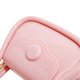 thumbnail image 4 of Bolso cuadrado pequeño para mujer, bolso de noche de PU, bolso de charol, bolso de hombro de Color caramelo a la moda, bandolera (rosa), 4 of 5