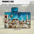 thumbnail image 7 of Xoenoiee Beach Seashell Starfish Conch Print Golf Cart Seat Cover Lightweight Golf Cart Seat Blanket with Pockets, Summer Anti-Hot Golf Cart Seat Towel for 2-Person Seats Club Car, 7 of 7