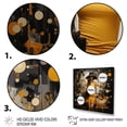 thumbnail image 3 of Designart "Yellow Stylishistas Dream Pointillism II" Fashion Canvas Print, 3 of 5