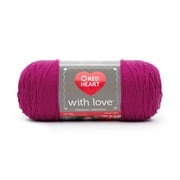 Red Heart With Love Medium Acrylic Hot Pink Yarn, 315 yd