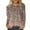 Black, variant on Women's T Shirts Ladies 3/4 Sleeved Sequin Printed Round Neck Top T Shirt Outwear Tshirts Women Pink M