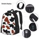 thumbnail image 3 of Balery Brown Black Cow Mochila Escolar 3 en 1 para Niños - Mochila Resistente con Lonchera Térmica y Estuche - Mochila Escolar para Niños y Niñas, 3 of 7