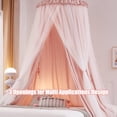 thumbnail image 4 of Dos Capas de Dosel para Cama Hommi Lovvi con Luces de Estrellas Rosa, 4 of 7