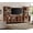 Brown, variant on WAMPAT Modern TV Stand with 3-Tier Bookshelf, Farmhouse Entertainment Center with 4 Large Storage Cabinets & Adjustable Shelf, Wooden Media Console with Glass Doors for Living Room, Brown