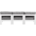 thumbnail image 3 of Meridian Furniture Nizuc Grey Outdoor Patio Modular Sofa, 3 of 9