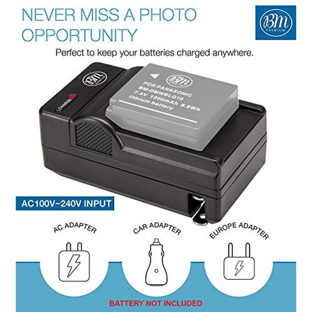 Dmw f10 Battery Charger For Panasonic Lumix Dmc Ts2 Dmc Ts3 Dmc Ts4 Dmc F2 Dmc F3 Dmc Fh1 Dmc Fh3 Dmc Fh Dmc Fh22 Dmc Fs6 Dmc Fs12 Dmc Fs15 Dmc Fs25 Dmc Fs42 Dmc Fs62 Dmc Ft1 Dmc Fp8 Dmc Fx700 Dig Walmart Com Walmart Com