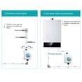 thumbnail image 3 of Shower Booster Pump, Water Pressure Booster Pump 100-240V 75W Easy Installation Mini Quite ABS Automatic  For Home US Plug, 3 of 8