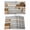 Brown, Gray, variant on Placemats Set of 4, Brown Yellow Vintage Woven Placemat, Linen Place Mats for Kitchen/Dining Tables, Retro Farmhouse Elegant Pastoral Washable Table Mats for Party