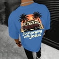 thumbnail image 3 of Journeying with Jesus Graphic Tees for Men 2026 Summer Casual Short Sleeve Crewneck Christian T Shirts, 3 of 4
