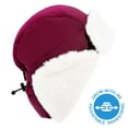 thumbnail image 5 of JAN & JUL Toasty-Dry Windproof Trapper Winter Hat for Kid Girls (XL: 5-12Y, Wildberry), 5 of 7