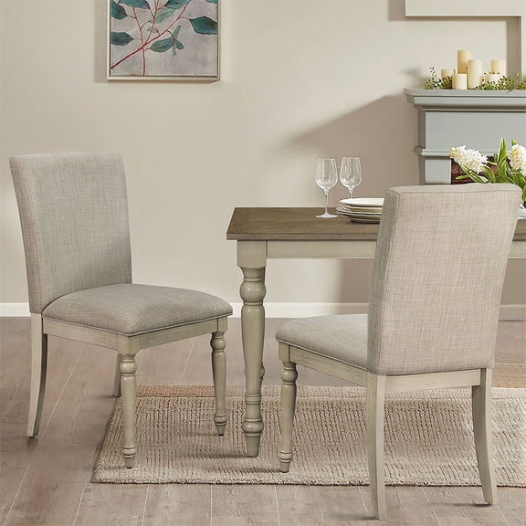 Xukmct 2 Pack Upholstered Dining Chair with Wood Legs, Perfect for Home, Living Room, Dining Room