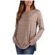 thumbnail image 3 of Chaquetas para mujer,Blusa informal de color liso con cuello en V y mangas de encaje para mujer, mezcla de poliéster y elastano, manga corta para uso diario, sopatenor, 3 of 9