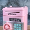 thumbnail image 4 of MasteelfCA Coffre-Fort pour Enfants avec Commande Vocale Intelligente Mini Coffre-Fort et Coffre-Fort pour Pièces avec Code Passe (Rose, Bouton Couleur Aléatoire), 4 of 8