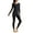 Black, variant on Ladies Soft Thermal Underwear Cold Weather Silk Set Pants Crew Neck Clothes Fashion Thicken Plush Winter Warm Lined Base Layer Casual Bottoms Tops