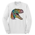 thumbnail image 3 of Dean Russo Raptor Animal Lover Mens Long Sleeve Shirt, White, Large, 3 of 6